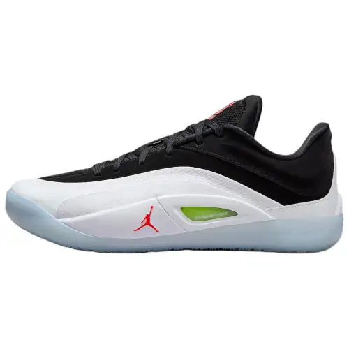 Jordan Zion 4 Slip Resistant Abrasion Resistant Low top Basketball Shoes Men's White Black