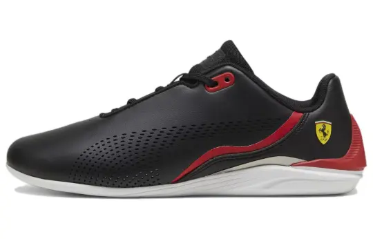 PUMA Scuderia Ferrari Drift Cat Decima Cushioning, Wear Resistant Low top Training Shoes Men's Black
