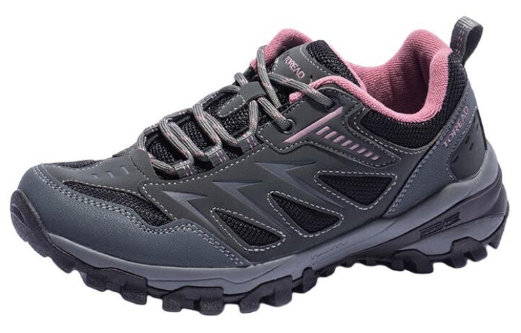 TOREAD Slip Resistant, Abrasion Resistant, Thermal Low top Hiking Shoes Women’s Gray Black Pink