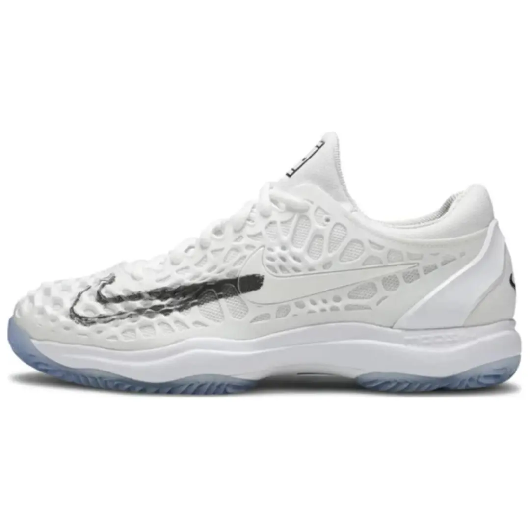 Nike Zoom Cage 3 HC Slip Resistant Abrasion Resistant Low top Tennis Shoes Men's White