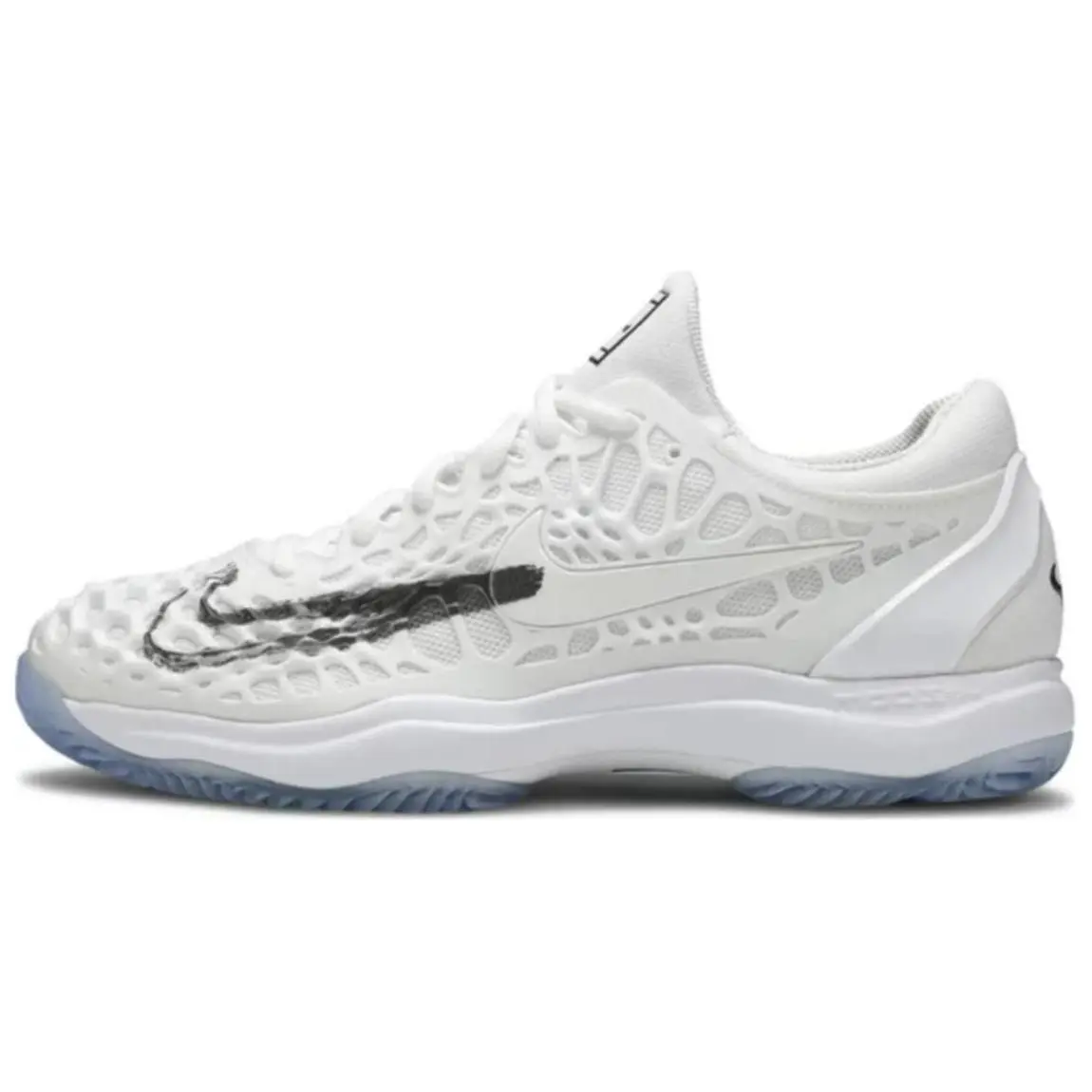 Nike Zoom Cage 3 HC Slip Resistant Abrasion Resistant Low top Tennis Shoes Men's White