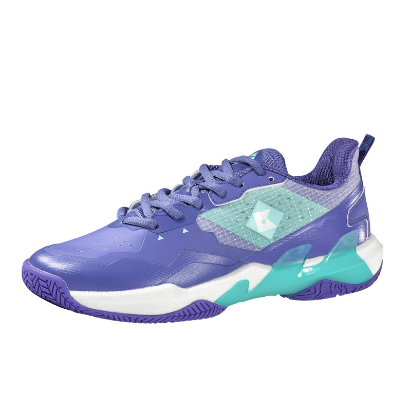 KUMPOO Badminton Shoes Unisex Low Top Purple/White/Green