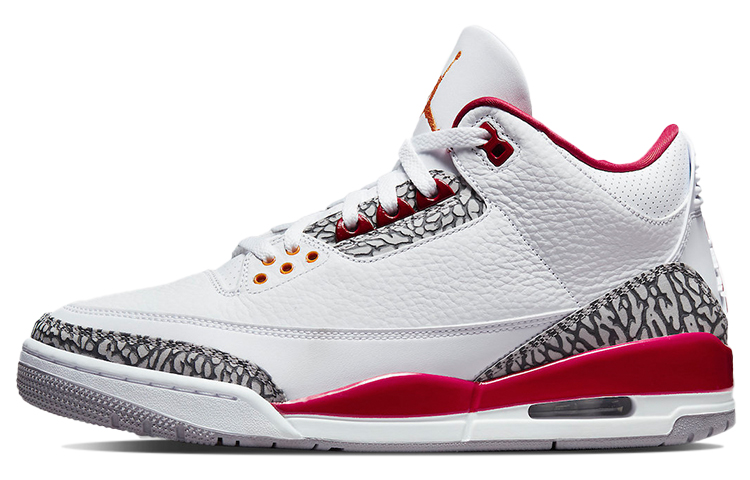 Jordan Air Jordan 3 retro \"cardinal red\" красный птица средней высоты винтаж баскетбольные кроссовки мужской стиль белый ликер красный