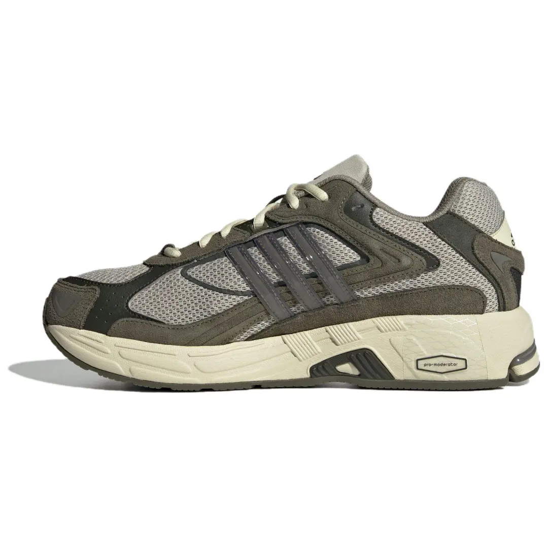 Adidas RESPONSE CL Slip Resistant Abrasion Resistant Low top Chunky Sneakers Unisex Gray Green