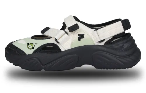 FILA FUSION Conch Avocado Hi Puppy Beach Sandals Women's White Green