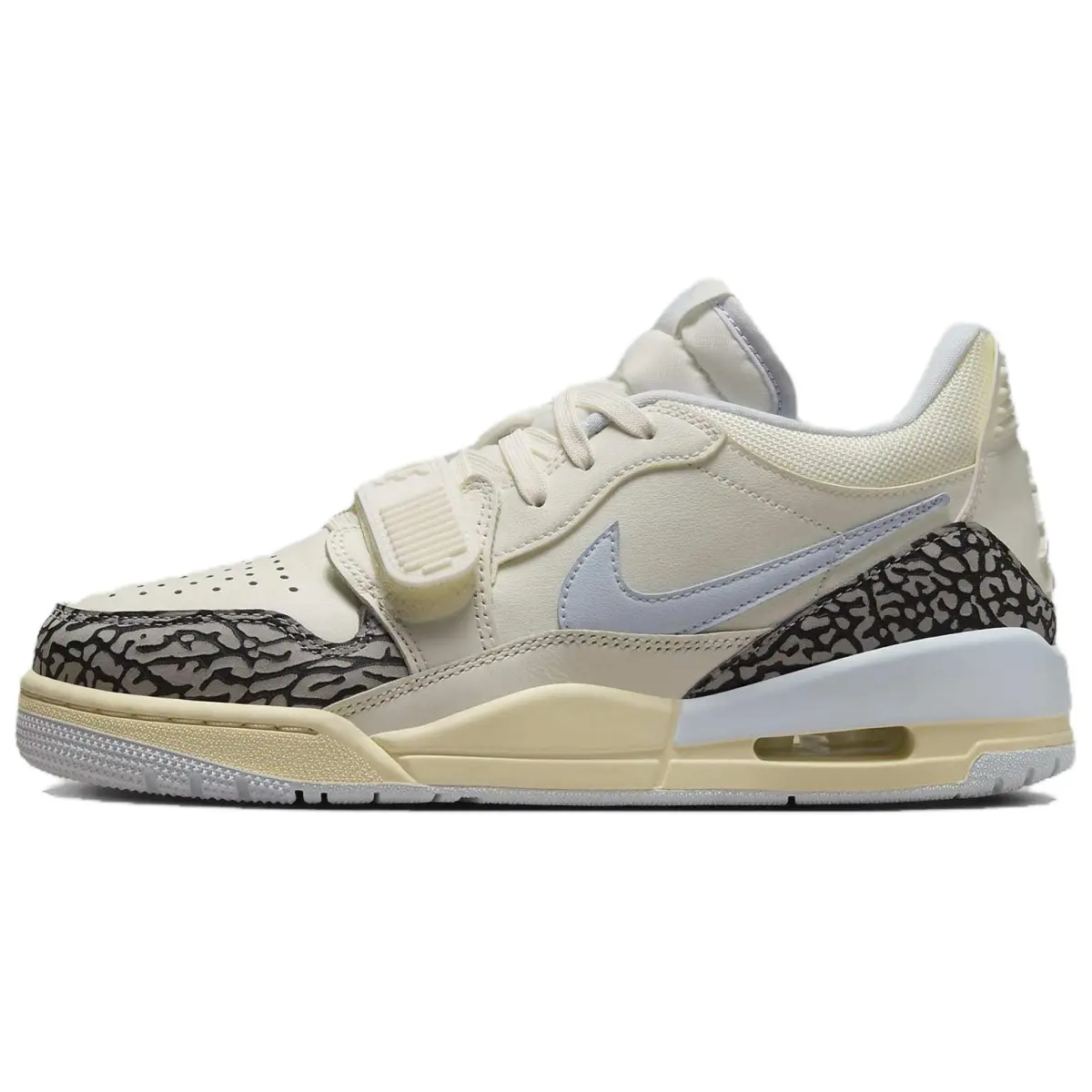 Jordan Legacy 312 Low Sail Cement Grey Black Football Grey Women's