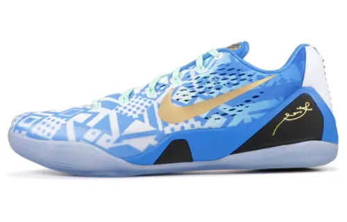 Nike Kobe 9 EM Low Hyper Cobalt Comfortable Non-slip Lightweight Low-top Basketball Shoes Men's Cobalt Blue