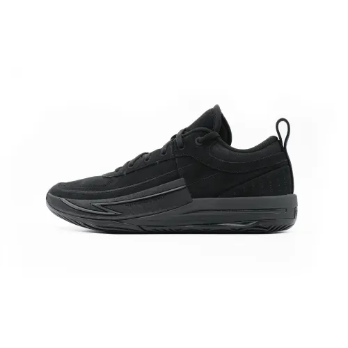 Anta Cushioning, Wear Resistant Low top Basketball Shoes Men's Basic Black