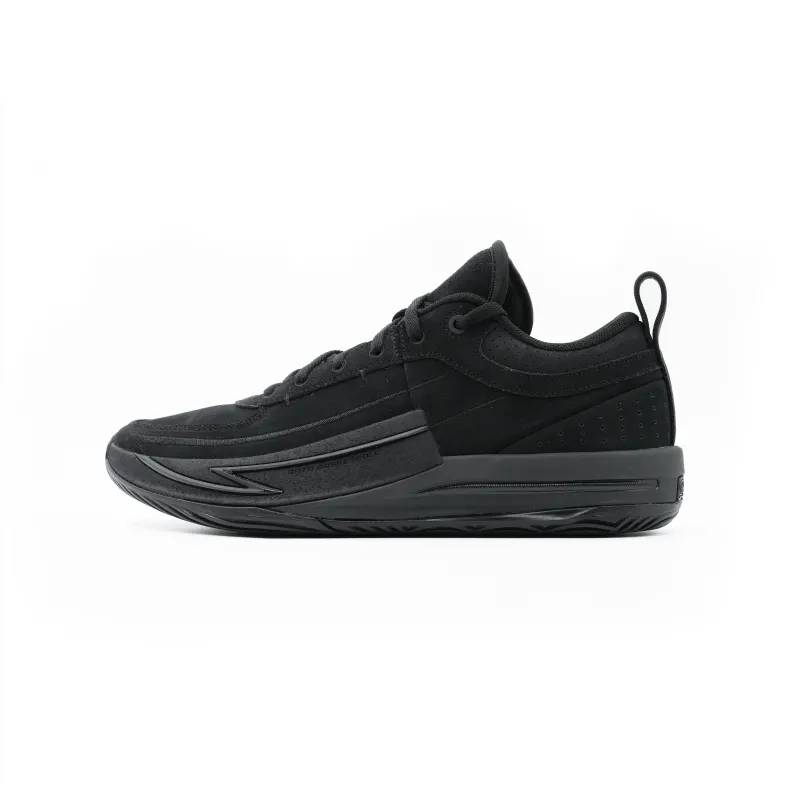 Anta Cushioning, Wear Resistant Low top Basketball Shoes Men's Basic Black