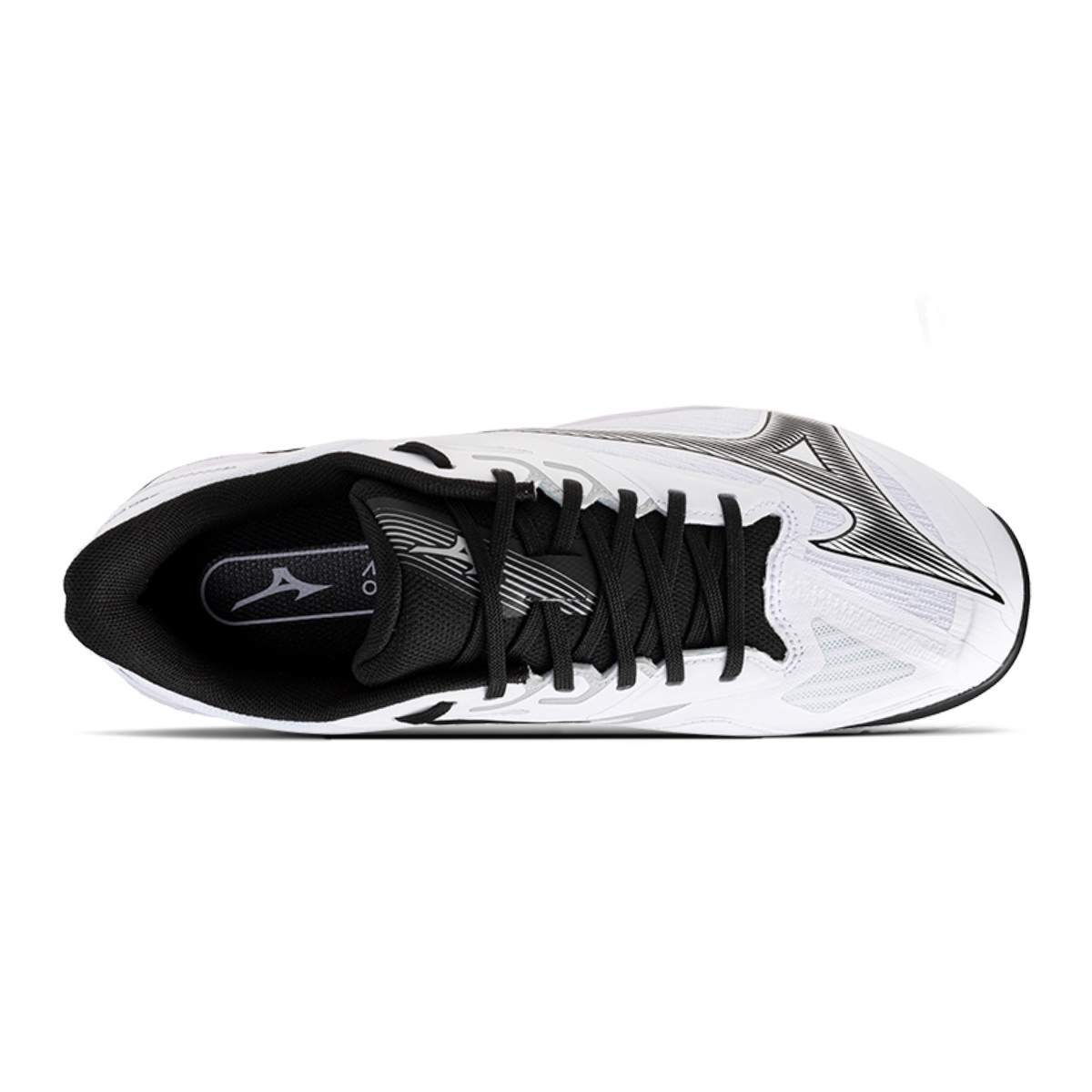 Mizuno WAVE EXCEED COURT Slip Resistant, Abrasion Resistant, Lightweight Low top Tennis Shoes Unisex White Black