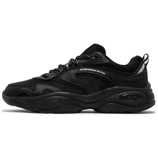 361° Slip Resistant And Breathable Slip Resistant And Breathable Low top Chunky Sneakers Men's Black