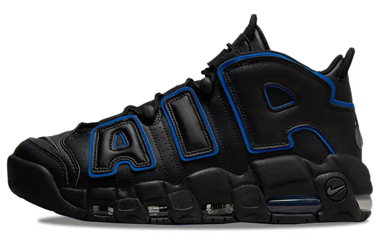 Nike Air More Uptempo 96 Black Game Royal Iron Grey