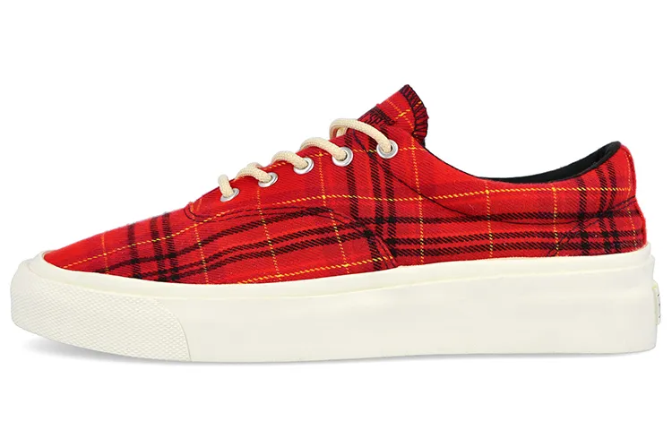 Skid Grip Converse Low 'Twisted Plaid - Haute Red'