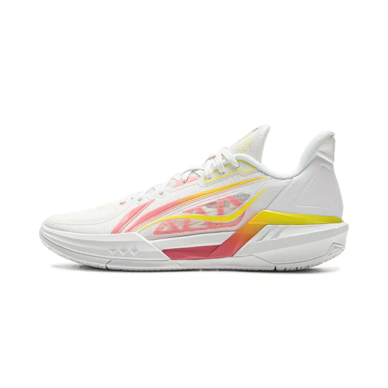 Li Ning Light Speed 3 Low top Basketball Shoes Men's White Pink