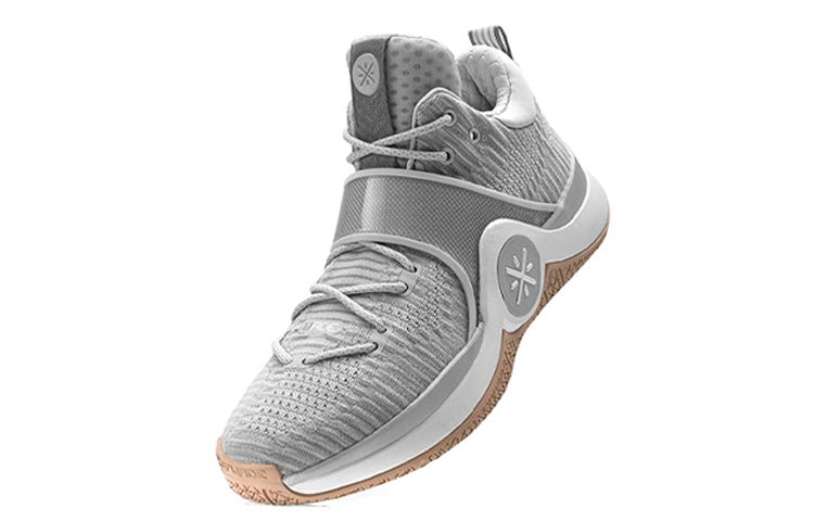 Li Ning WOW 6 Clean Letters Low top Basketball Shoes Men’s Gray White