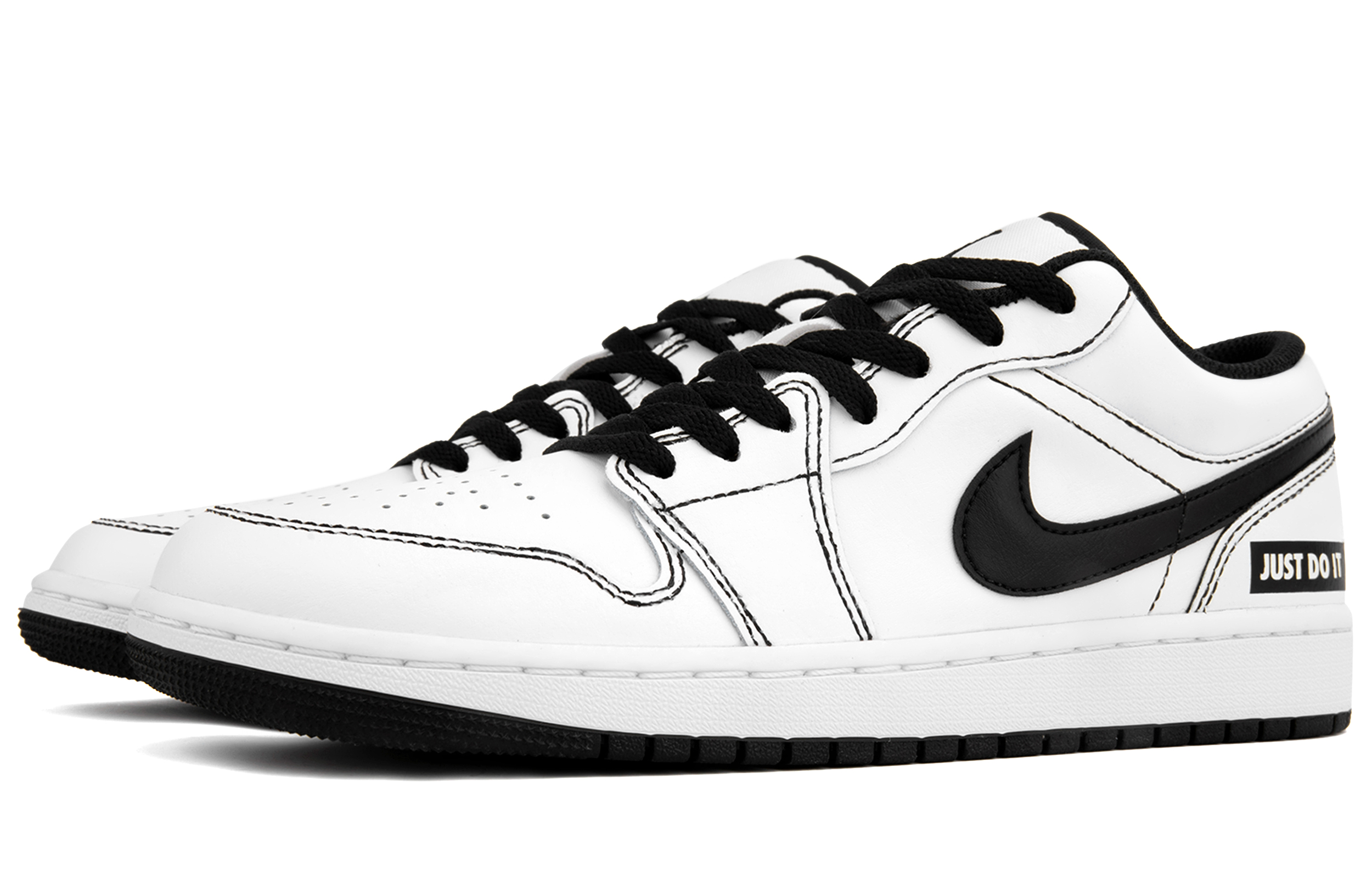 Jordan Low top Vintage Basketball Shoes Unisex Black White