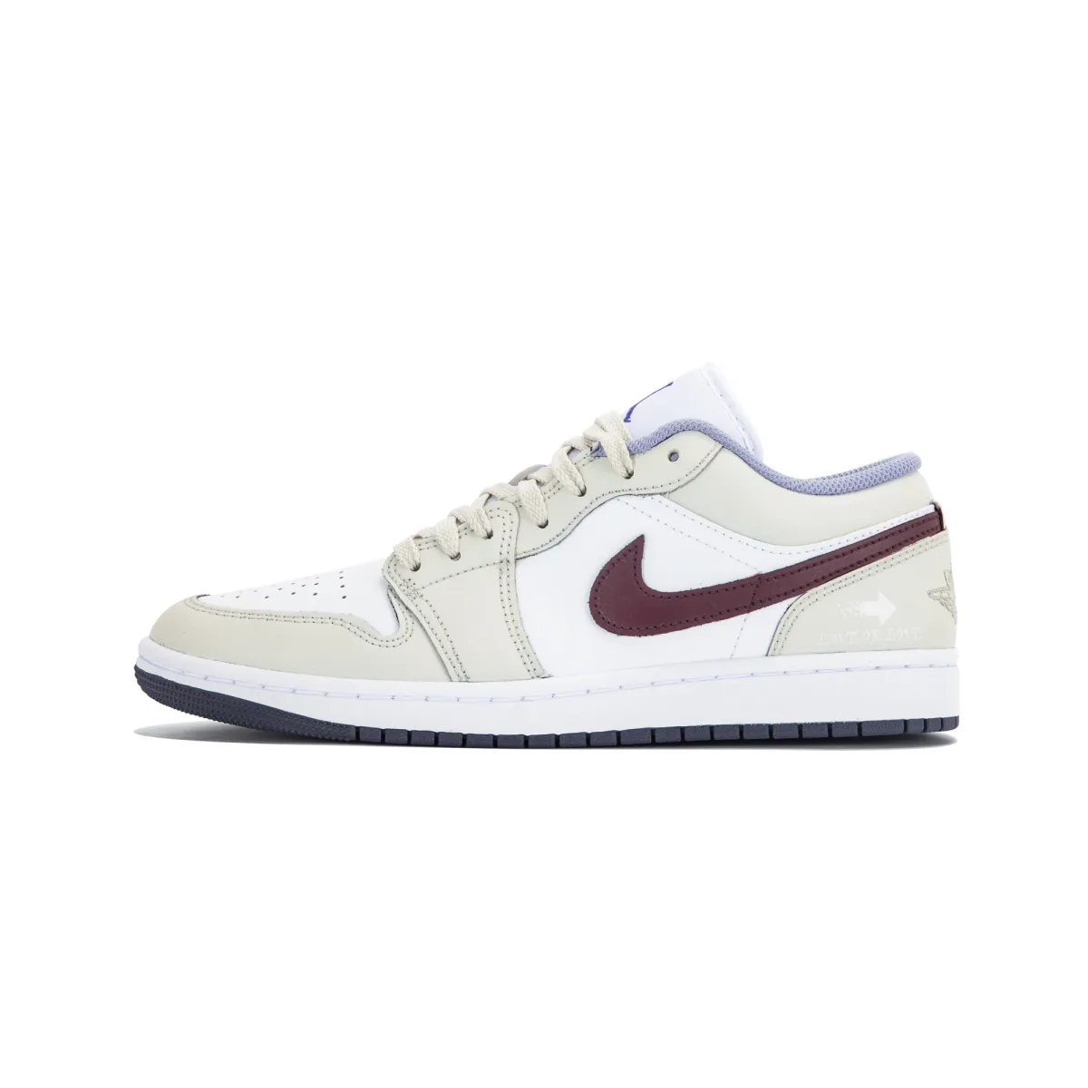 Jordan Air Jordan 1 Low 'Valentine' Mocha White Chocolate, Valentine's Day Slip Resistant Abrasion Resistant