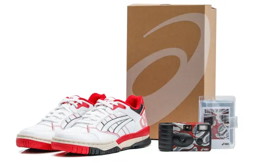 Asics Gel-Spotlyte LOW Chicago, exclusive gift box, low-top retro basketball shoes, same style for men and women, white and red