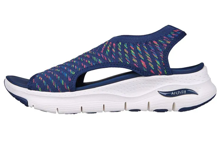 Skechers Arch Fit Beach Sandals Women's Blue/Multicolor/White