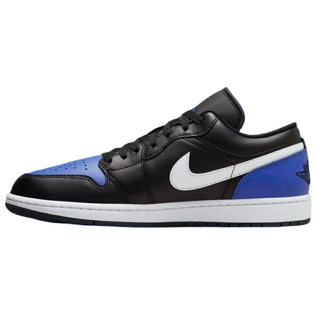 Jordan Air Jordan 1 Low top Vintage Basketball Shoes Unisex Black Blue