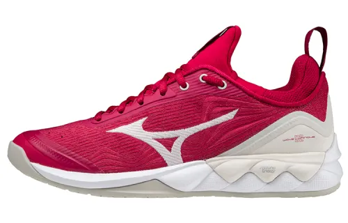 Mizuno Textile, Synthetic Leather Slip Resistant, Abrasion Resistant, Breathable Low top Tennis Shoes Women's