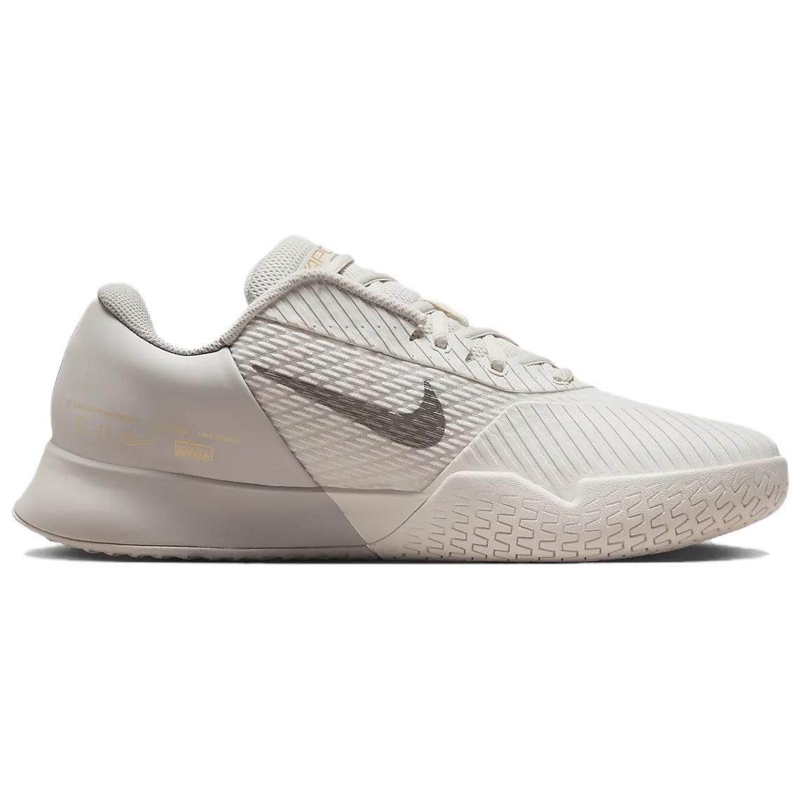 Nike Court Vapor Pro 2 Hc Premium Phantom College Grey Metallic Gold Metallic Pewter