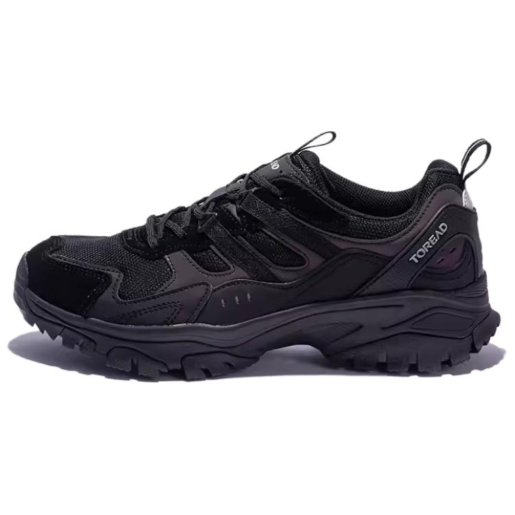 TOREAD Cushioning Abrasion Resistant Cushioning, Wear Resistant Low top Hiking Shoes Men’s Black