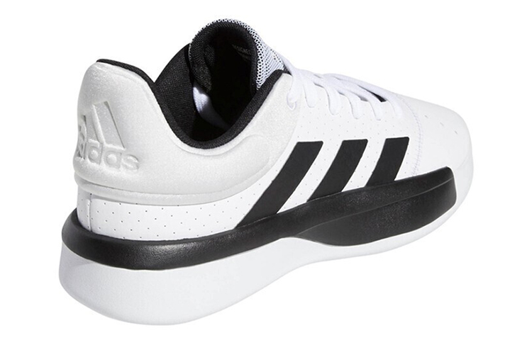 Adidas Pro Adversary Low Slip Resistant Abrasion Resistant Mid top Basketball Shoes Men’s Black White