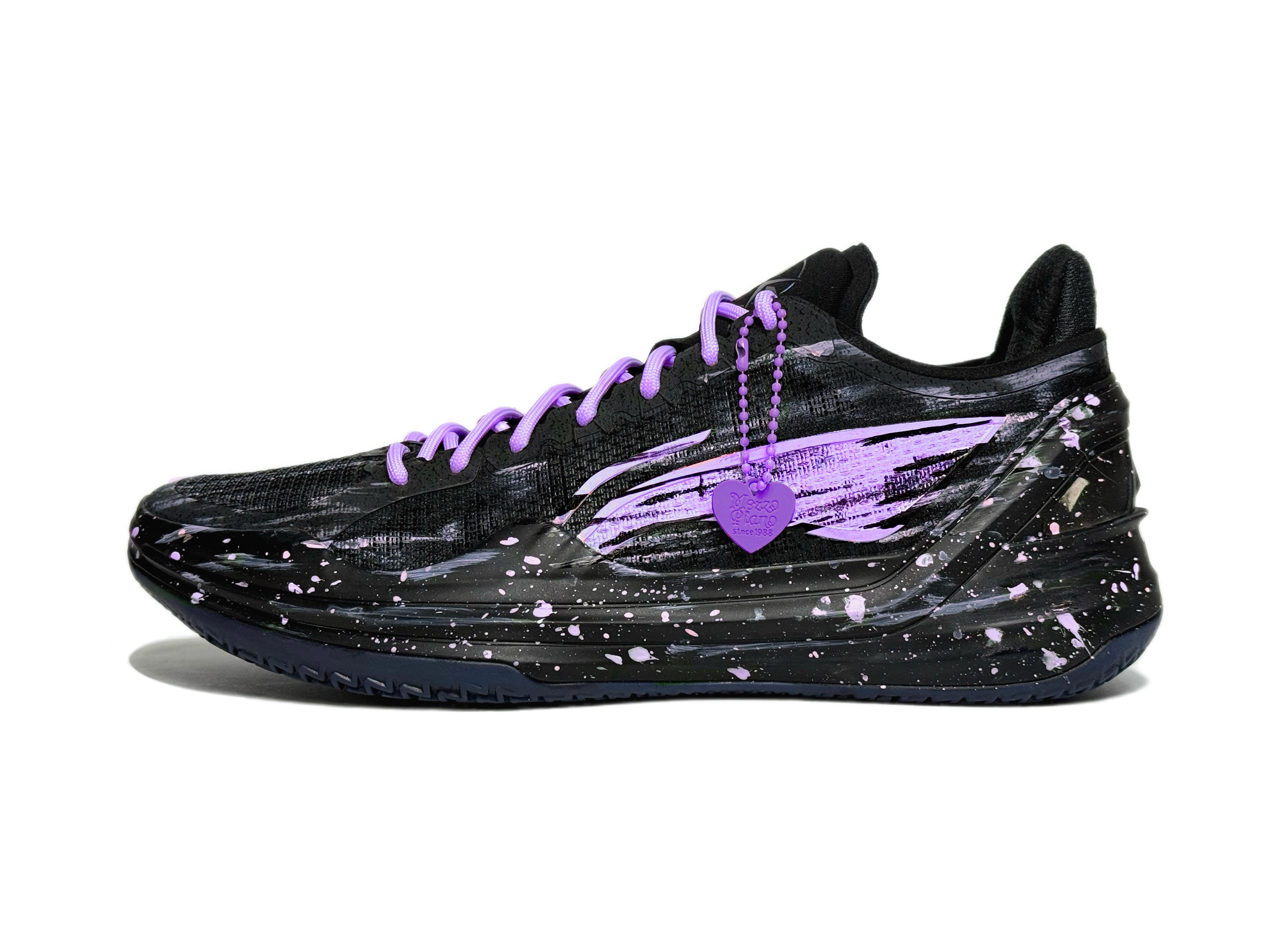 Li Ning Liren 4 V2 Cushioning Rebound Low top Basketball Shoes Men’s Black Purple
