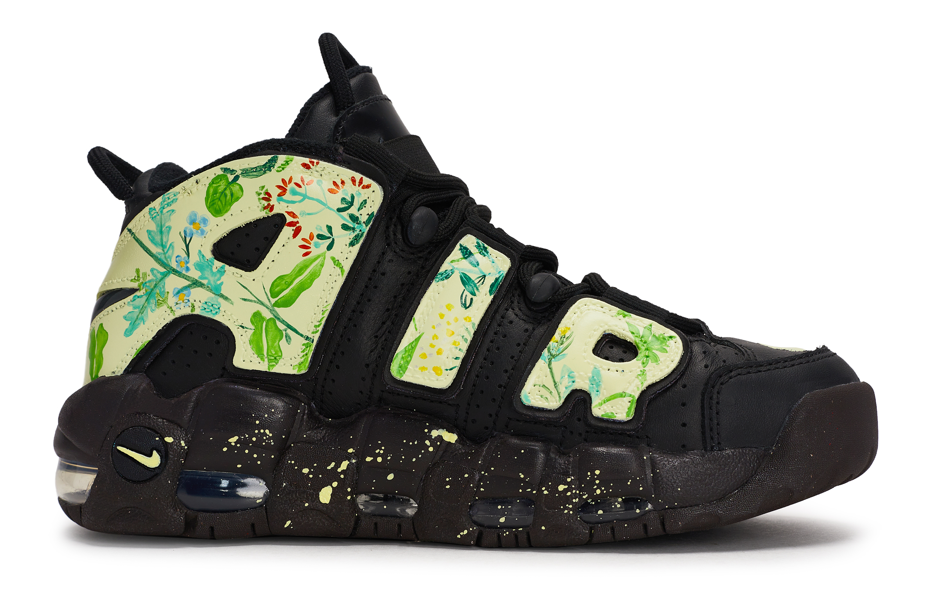 Nike Air More Uptempo 811 Manufacturing, Spring Aroma Underfoot, Special Shoe Box Abrasion Resistant Mid top