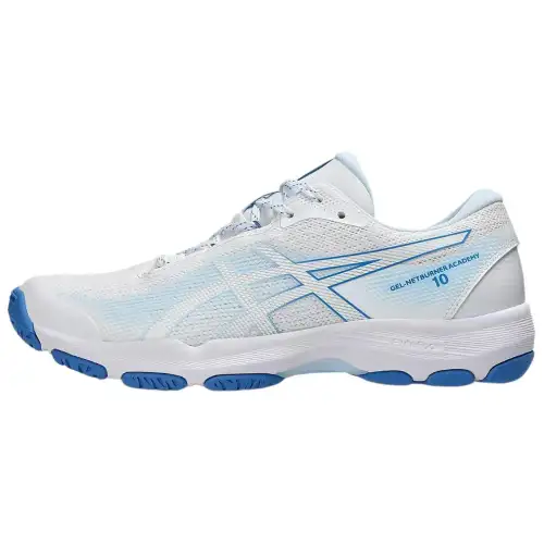 ASICS Gel Netburner Academy 10 White Light Blue Women's