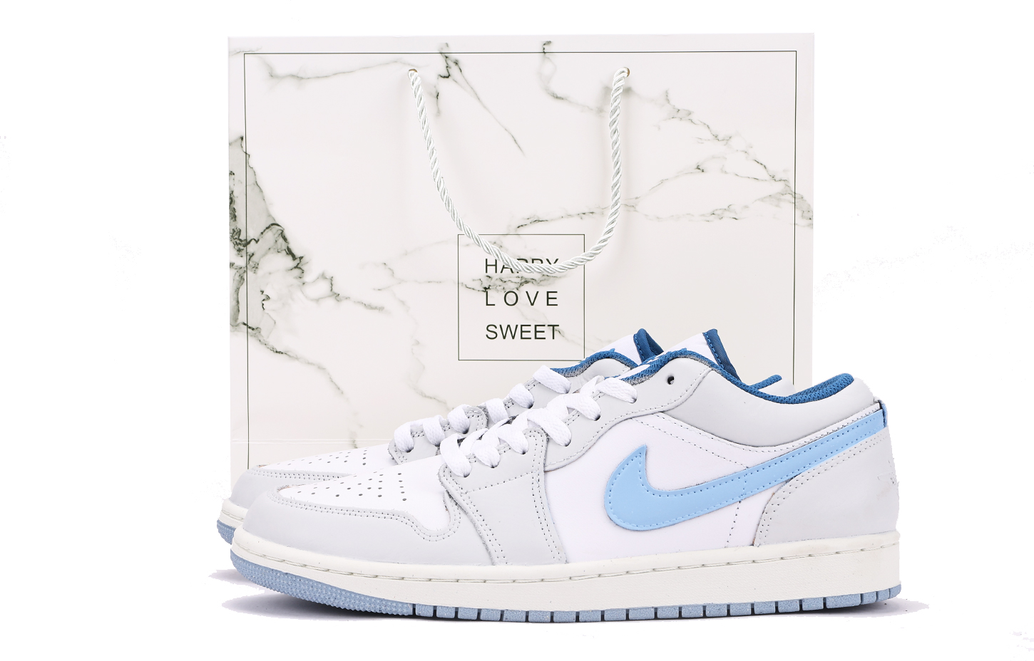 Jordan Air Jordan 1 Chestnut Slip Resistant Coverage Cushioning Low top Vintage Basketball Shoes Men’s Gray Blue