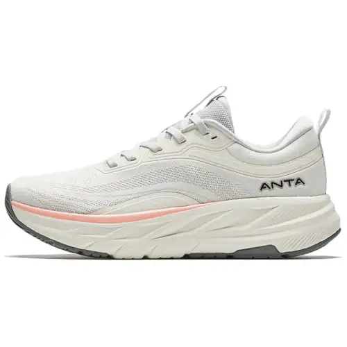 Anta Slip Resistant Abrasion Resistant Low top Training Shoes Women's White Beige