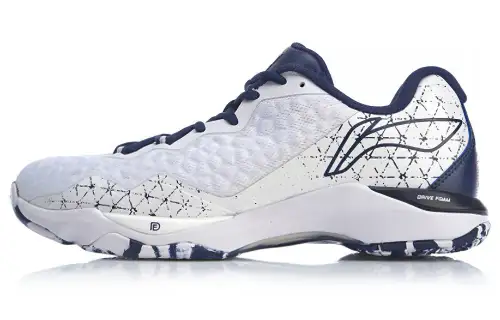 Li Ning Raid Cushioning Support Low top Badminton Shoes Men's White