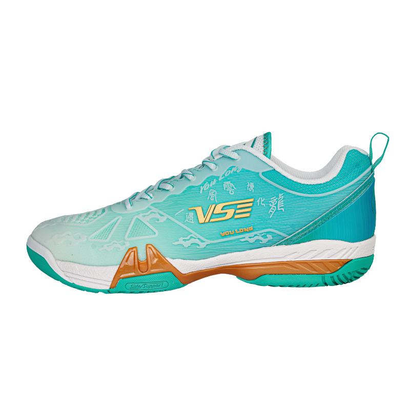 Venson Snake Shoes Coverage Abrasion Resistant Coverage Abrasion Resistant Low top Badminton Shoes Unisex Cyan Bird