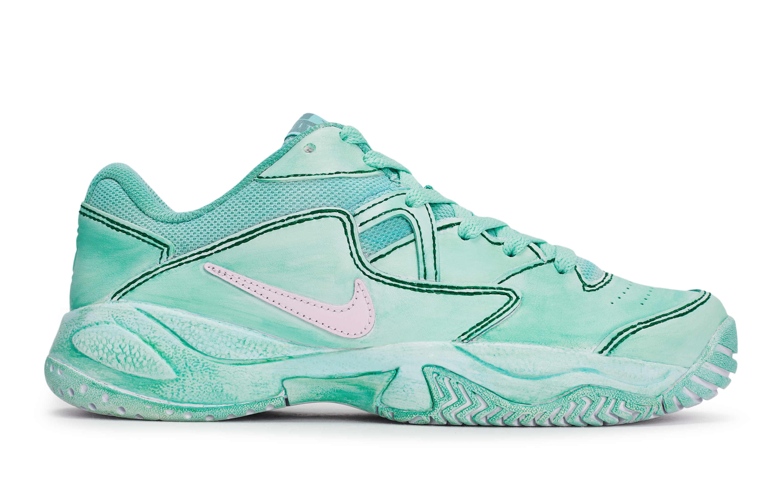 Nike Court Lite 811 Manufacturing, Cucumber Litchi, Special Shoe Box Abrasion Resistant Low top Tennis Shoes Women’s