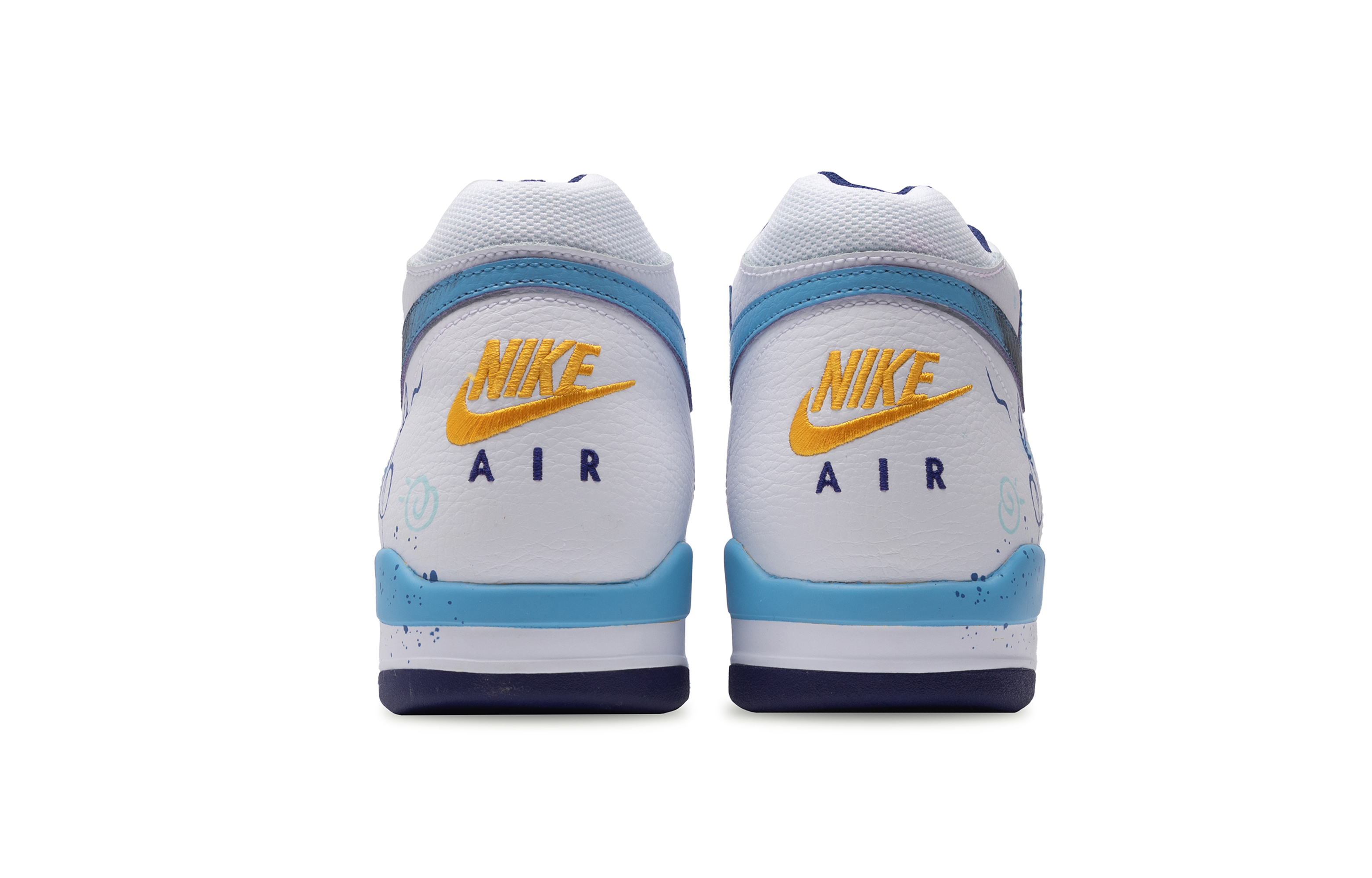 Nike Dunk Summer Symphony Slip Resistant Abrasion Resistant Mid top Vintage Basketball Shoes Men’s Blue White