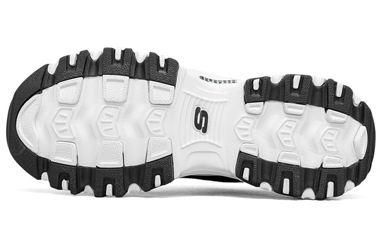 Женские кроссовки Skechers D'LITES 1.0 (черно-белые) — фото 5