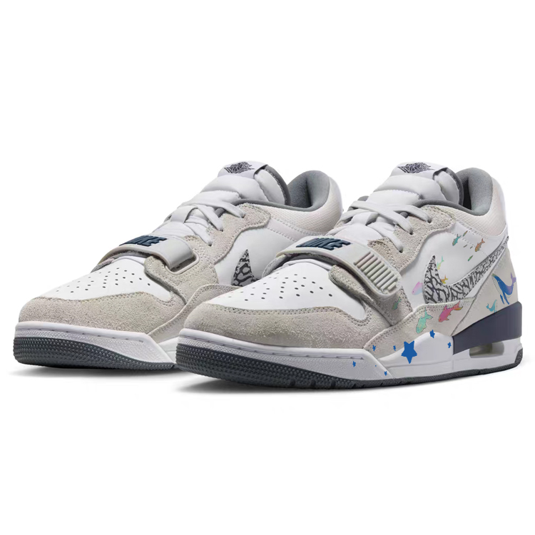 Jordan Legacy 312 Abrasion Resistant Slip Resistant Low top Vintage Basketball Shoes Men’s Gray White