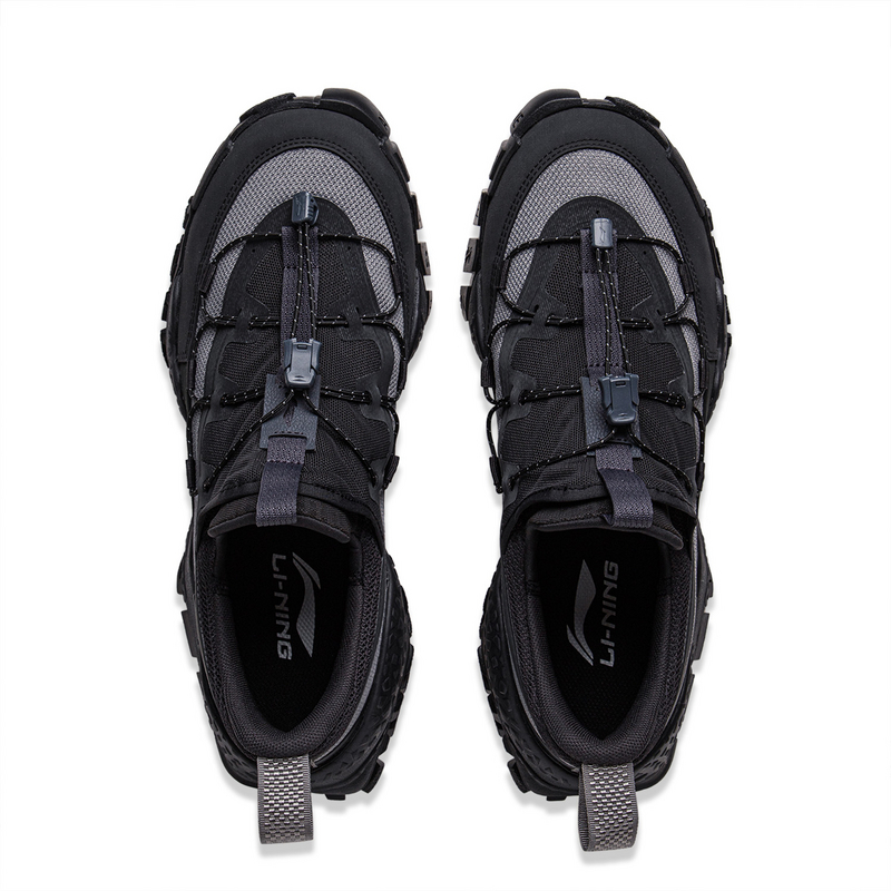 Li Ning Outdoor CF Tracing, Forest Environment Low top Hiking Shoes Unisex Black Gray