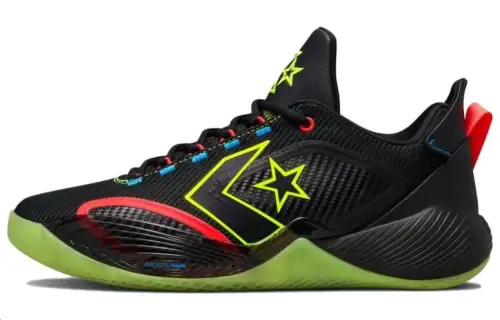 Converse All Star BB Shift Monster Clash Comfortable Shock Absorbing Anti-Slip Wear Resistant Wrapped Support Low-top Basketball Shoes Unisex Black Green