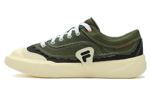 FILA FUSION CURVE Low top Canvas Shoes Men's Green