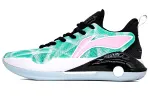Li Ning YuShuai 15 V2 Slip Resistant, Abrasion Resistant, Lightweight Low top Basketball Shoes Men's Green Pink
