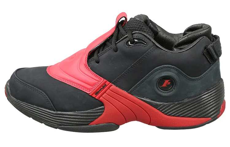 Reebok Answer 5 Comfortable Cushioning Abrasion Resistant Coverage Low top Vintage Basketball Shoes Unisex Black Red