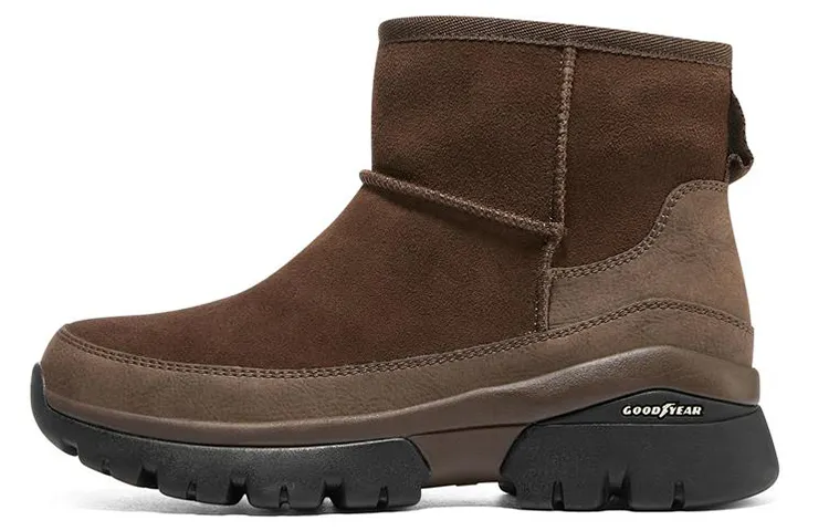 Skechers Snow Boots Women's Mid Top Brown