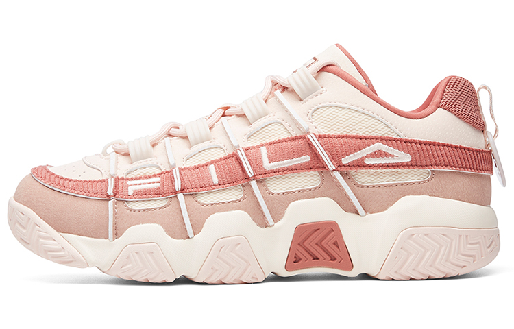 FILA FUSION BUSTER Puffy Shoes Cushioning Abrasion Resistant Breathable Low top Vintage Basketball Shoes Women's