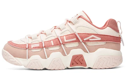 FILA FUSION BUSTER Puffy Shoes Cushioning Abrasion Resistant Breathable Low top Vintage Basketball Shoes Women's
