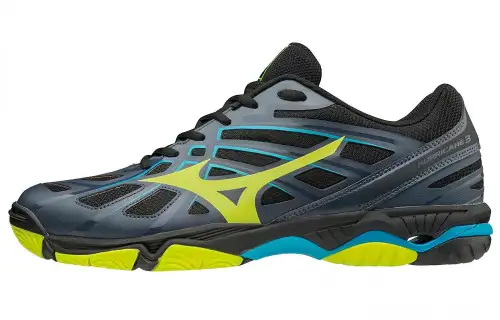 Mizuno Hurricane Textile, Synthetic Leather Slip Resistant, Abrasion Resistant, Breathable Low top Training Shoes Men's