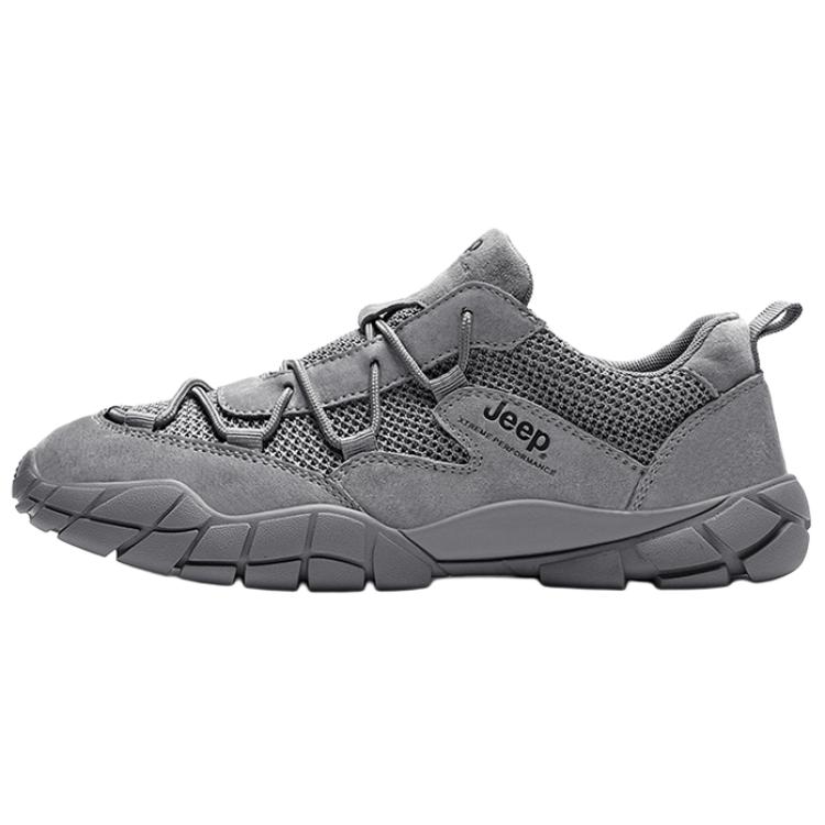 Jeep Textile, Pigskin Low top Outdoor Shoes Men’s Gray
