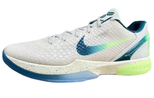 Nike Zoom Kobe 6 Protro PE round toe comfortable non-slip low-top basketball shoes men's beige blue green